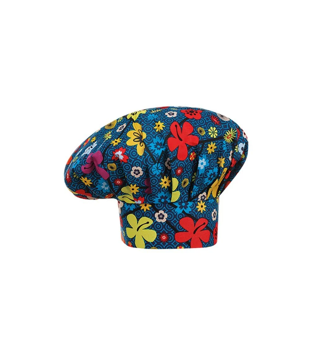 GORRO CHEF FLORES perfil