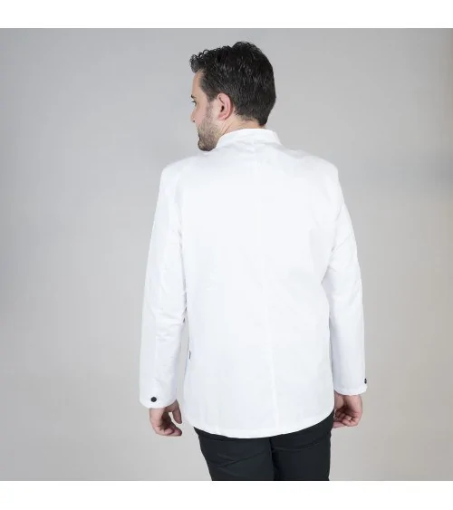 CHAQUETA HOMBRE CUELLO MAO BLANCA FRENTE