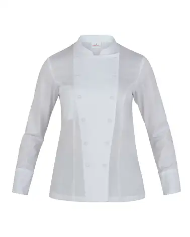 CHAQUETA COCINA MUJER CUELLO MAO