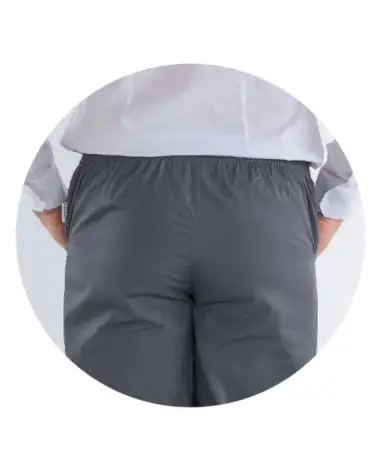 PANTALÓN DE COCINA UNIVERSAL gris atrás