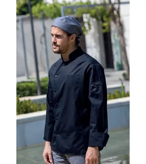 CHAQUETA COCINA HOMBRE BROCHES FRENTE