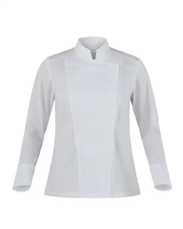 CHAQUETA COCINA MUJER SLIM FIT BLANCA