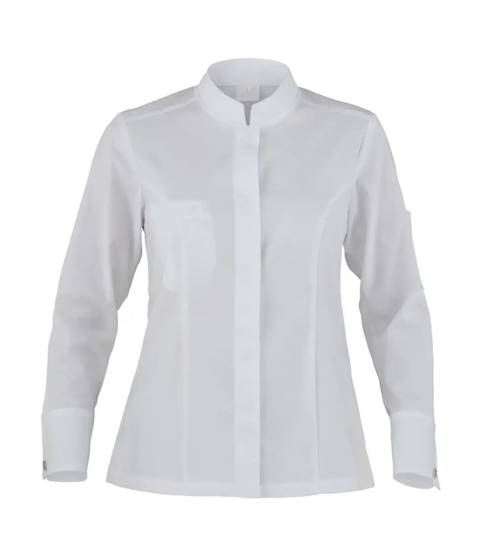 CHAQUETA COCINA MUJER STRETCH BLANCO