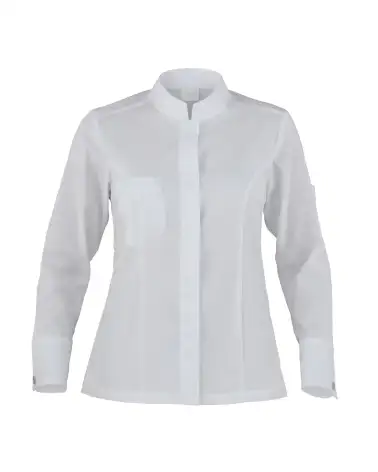 CHAQUETA COCINA MUJER STRETCH BLANCO