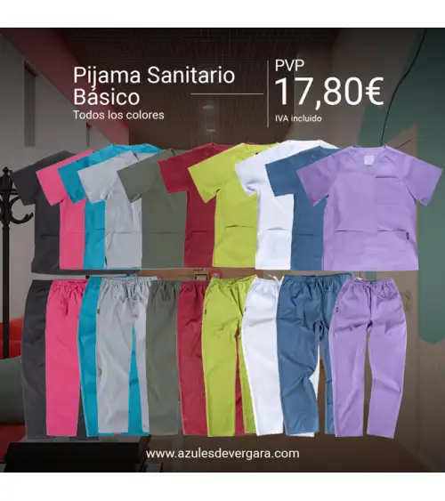 PACK PIJAMA SANITARIO COLORES