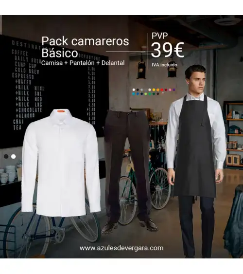 PACK CAMARERO BÁSICO CHICO