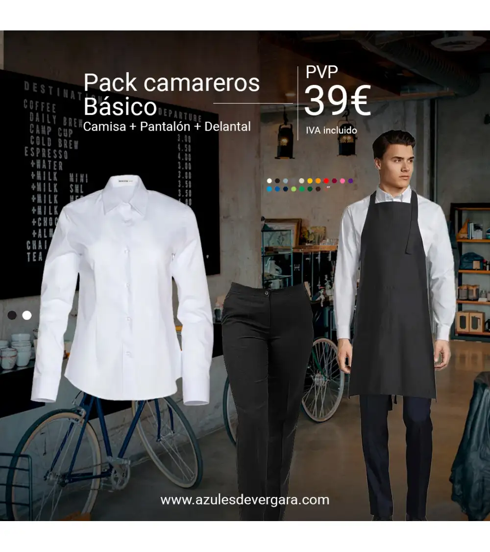 PACK CAMARERO BÁSICO CHICA