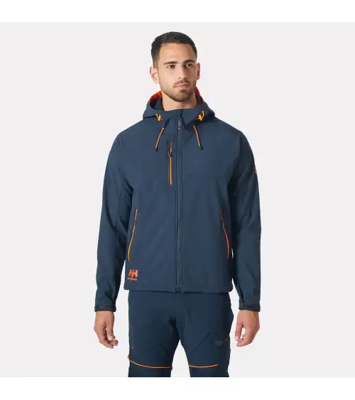 SOFTSHELL HELLY HANSEN CON CAPUCHA MARINO FRENTE