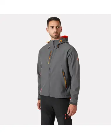 SOFTSHELL HELLY HANSEN CON CAPUCHA GRIS