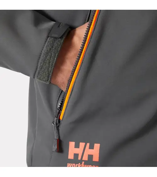 SOFTSHELL HELLY HANSEN CON CAPUCHA GRIS