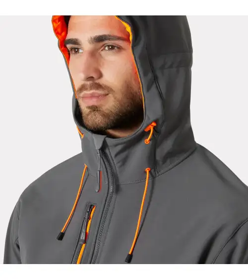 SOFTSHELL HELLY HANSEN CON CAPUCHA GRIS