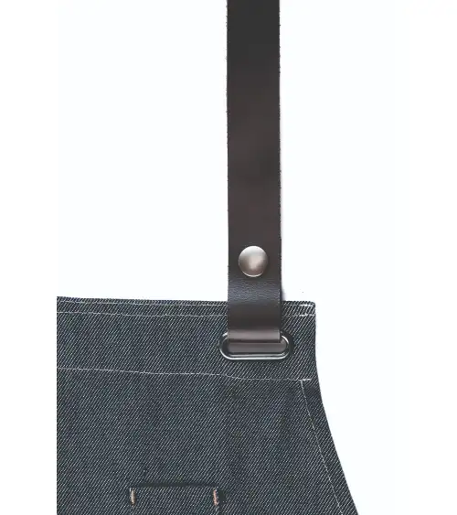 DELANTAL DE PETO STRETCH CAMAREROS azul denim