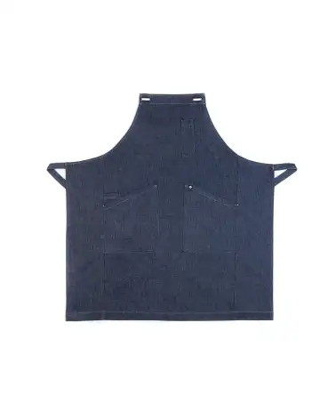 DELANTAL DE PETO STRETCH CAMAREROS azul denim