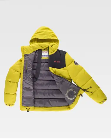 PARKA CON CAPUCHA Y RELLENO DE PLUMAS