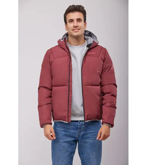 PARKA IMPERMEABLE CON RELLENO granate