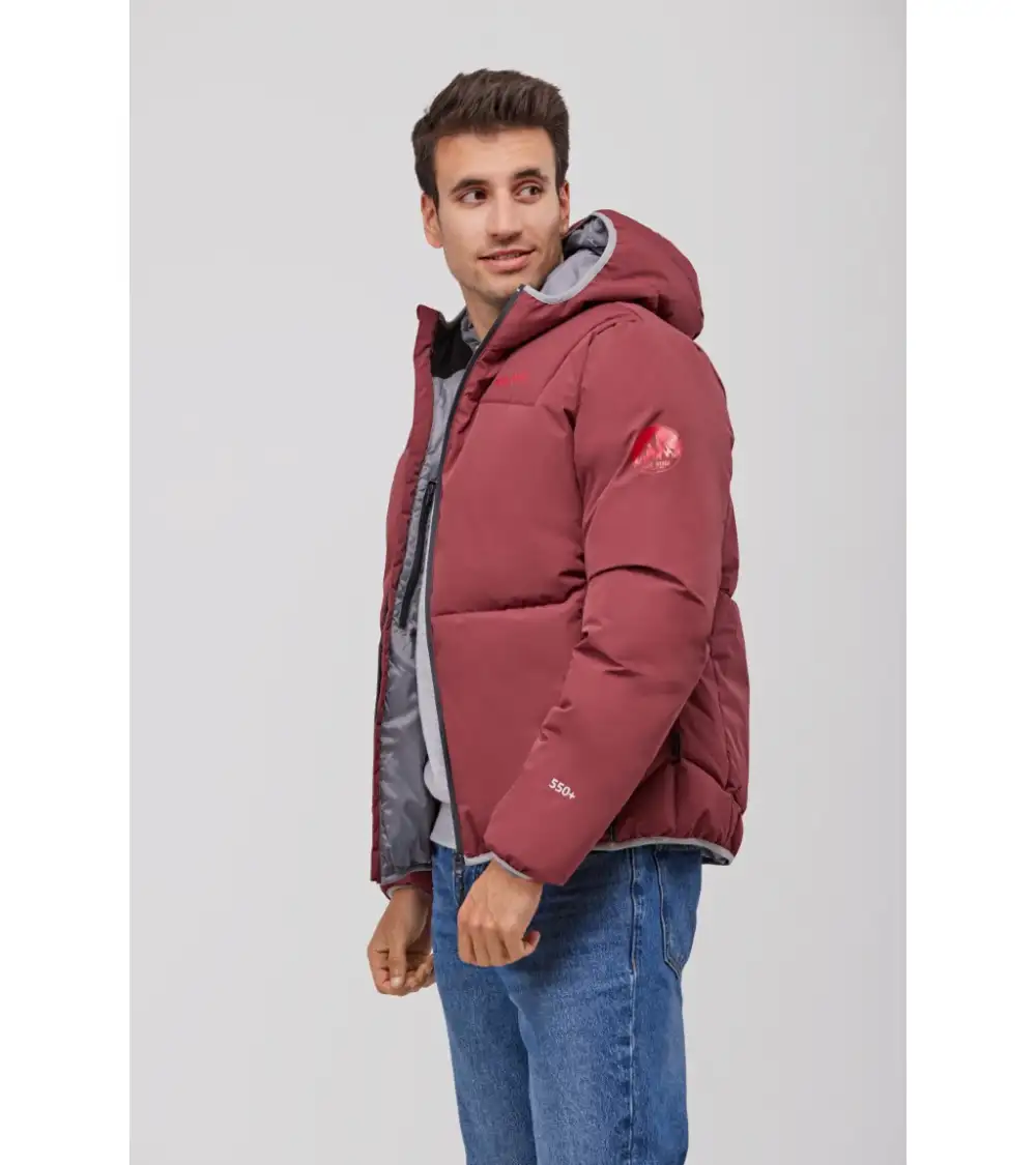 PARKA IMPERMEABLE CON RELLENO granate