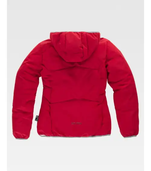 PARKA DE MUJER IMPERMEABLE ACOLCHADA ROJO