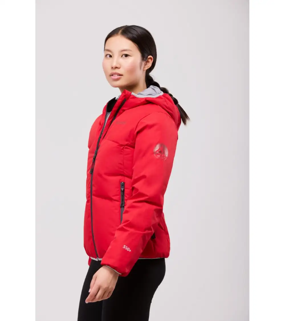 PARKA DE MUJER IMPERMEABLE ACOLCHADA ROJO