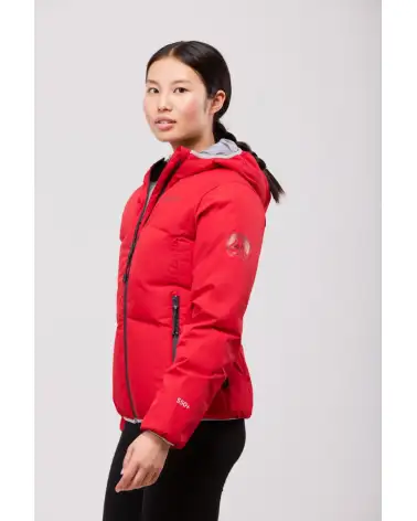 PARKA DE MUJER IMPERMEABLE ACOLCHADA ROJO