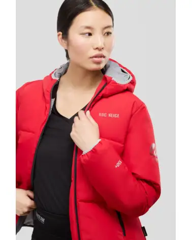 PARKA DE MUJER IMPERMEABLE ACOLCHADA ROJO 1