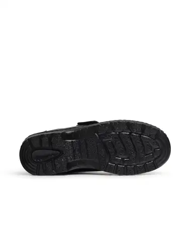 ZAPATO UNISEX CON VELCRO PARA CAMARERO NEGRO SUELA