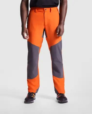 PANTALÓN UNISEX TREKKING COMBINADO NARANJA/GRIS 1