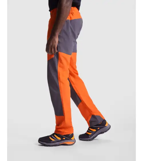 PANTALÓN UNISEX TREKKING COMBINADO NARANJA/GRIS