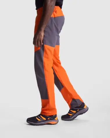 PANTALÓN UNISEX TREKKING COMBINADO NARANJA/GRIS 2