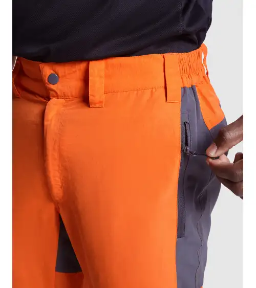 PANTALÓN UNISEX TREKKING COMBINADO NARANJA/GRIS