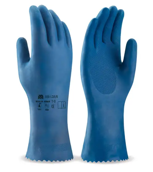 GUANTE LATEX AZUL