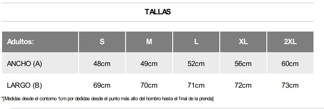 tallas